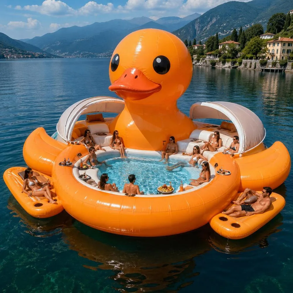 Why Giant Inflatable Duck Floats Dominate Lake Culture