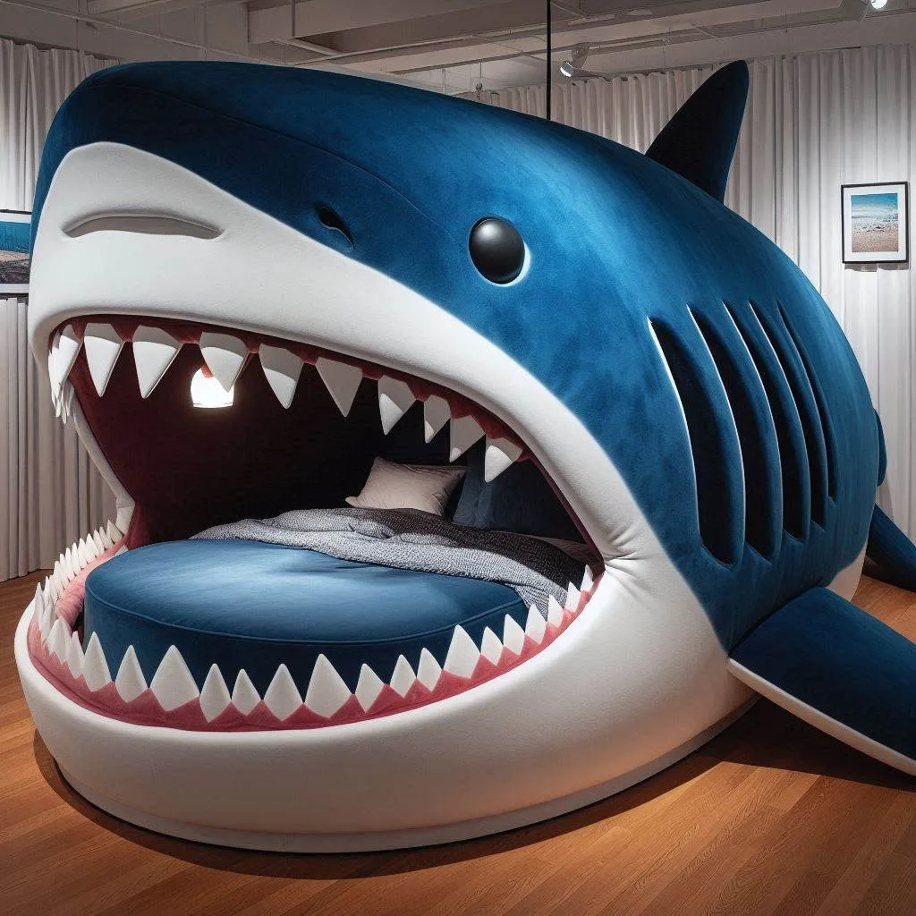 shark shaped bed transform your child s featured