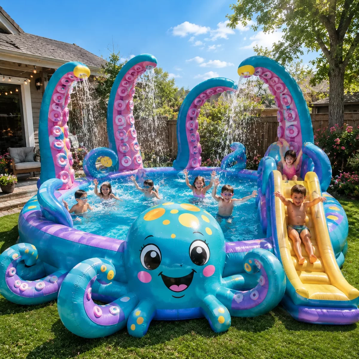 Why Choose a Giant Inflatable Octopus Pool This Summer